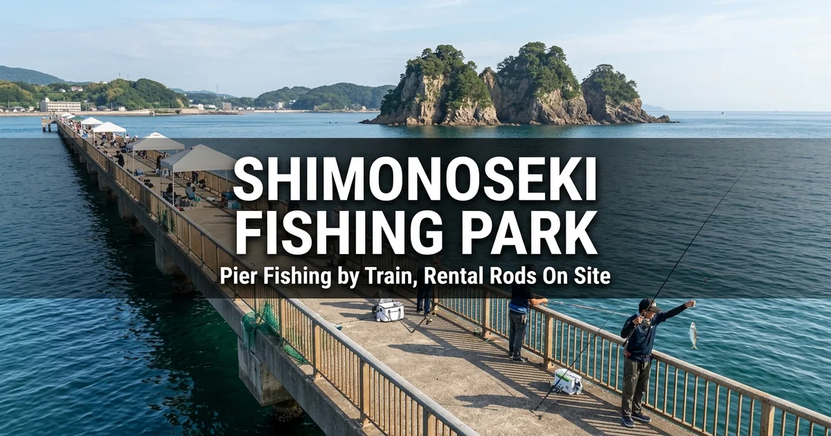 Shimonoseki Fishing Park: Pier Fishing by Train with ¥1,000 Rental Rods (2026 Guide)